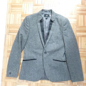 H&M men wool blend blazer size 36R